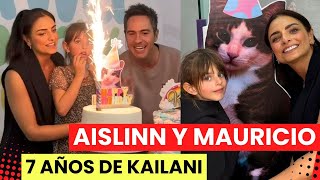 Aislinn Derbez y Mauricio Ochmann celebran cumpleaños 7 de su hija Kailani