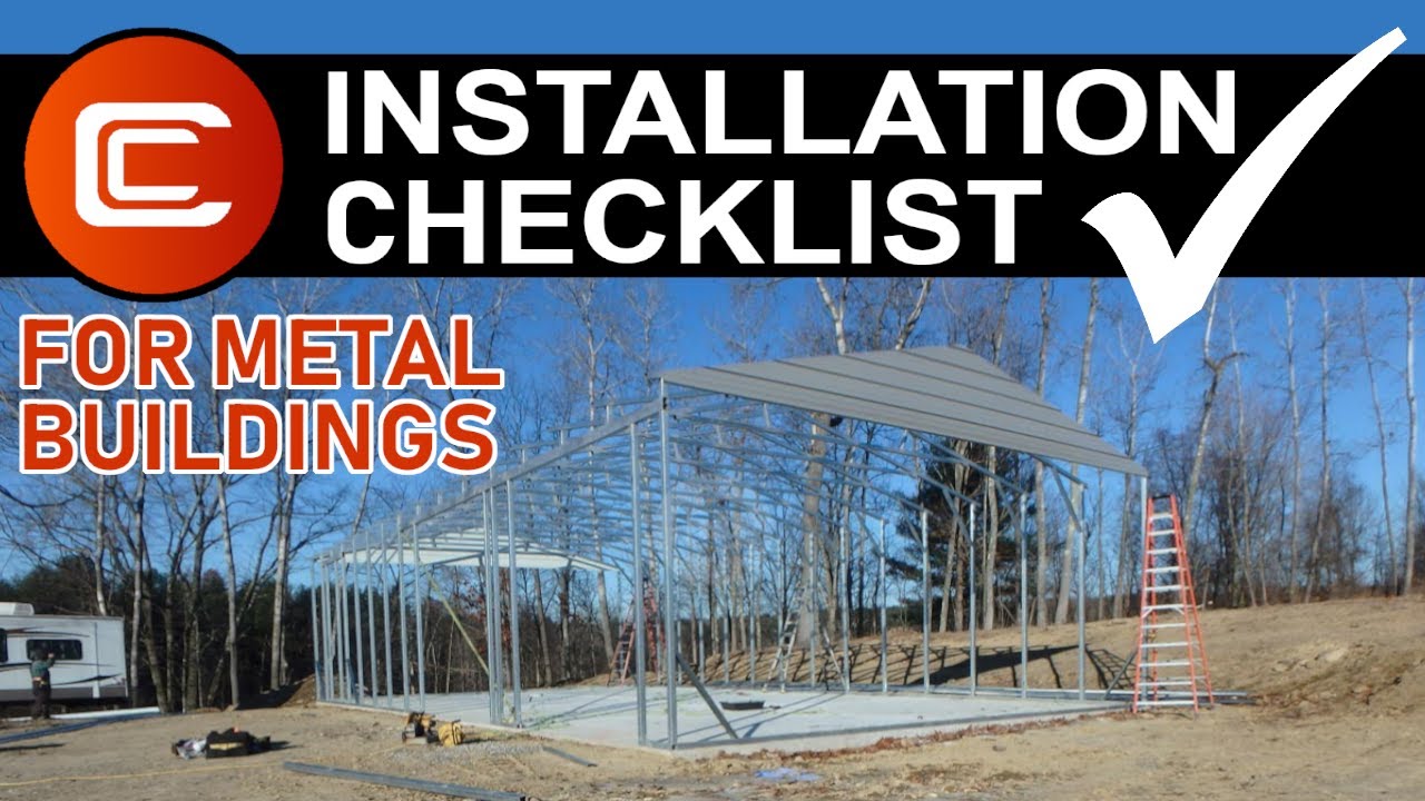 Metal Building Installation Checklist - YouTube