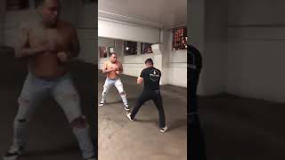 MMA fighter VS Street fighter parking garage
