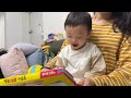 아기랑 집에서 놀아주는 법 아기 장난감 추천 무쉬 립프로그 사운드북 육아브이로그👶🏻 recommend baby toys