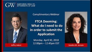Webinar_FTCA Deeming What do I need to do in order to submit the Application