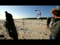 Kiteboarding lesson -  How to launch a kite - One Launch Kiteboarding