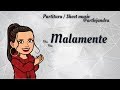 Rosalía - Malamente (partitura/sheet music)