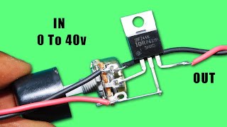 How To Make 0 To 40v Adjustable Voltage Regulator Circuit