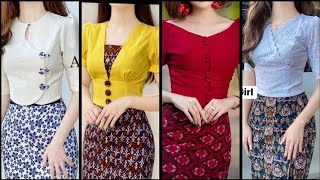 stylish traditional Myanmar dresses|beautiful Myanmar bodycon skirt blouse designs