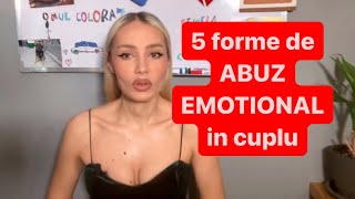 5 forme de ABUZ EMOTIONAL in cuplu