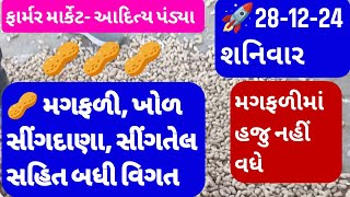 નવી મગફળીના બજાર ભાવ, મગફળીના આજના બજાર ભાવ,ગોંડલ મગફળીના ભાવ, મગફળીમાં તેજી,#kishancare 28.12.2024