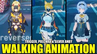 ZZZ 1.6 Trigger, Pulchra \u0026 Silver Anby Walking Animation