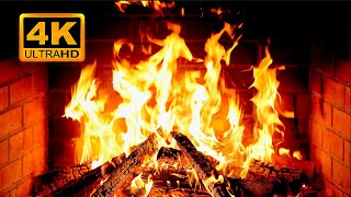 🔥 Cozy Fireplace 4K (12 HOURS). Fireplace with Crackling Fire Sounds. Fireplace Ambience