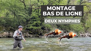 PÊCHER la TRUITE avec deux NYMPHES