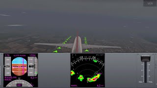 esquivando fuerte tormenta con el BOEING 767 // licencias D-E-F // AIRLINE COMMANDER