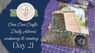 Day 21:  Cora Crea Crafts Advent Calendar Unboxing and Creating