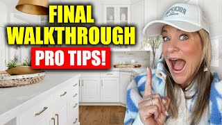 New Construction Home Final Walkthrough | Home Final Walkthrough Checklist