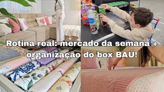 ORGANIZAÇÃO DO BOX BAÚ E COMPRAS DE MERCADO PRA SEMANA