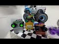 toy diecast monster truck racing tournament round 36 spin master monster jam series 32 🆚 33