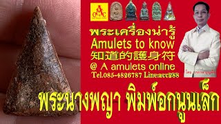 พระนางพญา พิมพ์อกนูนเล็ก : พระเครื่องน่ารู้ @ A amulets online