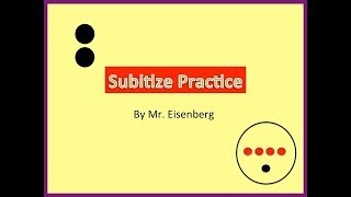 Subitize Practice w/Dots 1-10