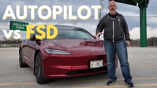 Tesla Autopilot vs FSD (Full Self-Driving) - Traffic Aware Cruise Control, Autosteer, and FSD Demos