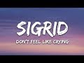 Sigrid - Don’t Feel Like Crying (Lyrics)