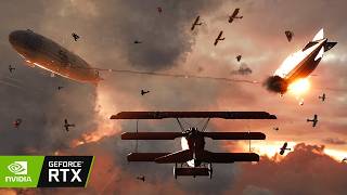 Battlefield 1 : 2 Airships VS 20 Planes | RTX 4080 SUPER 16GB ( 4K Ultra Graphics )