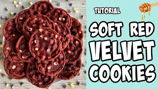 Red Velvet Cookies! Recipe tutorial #Shorts