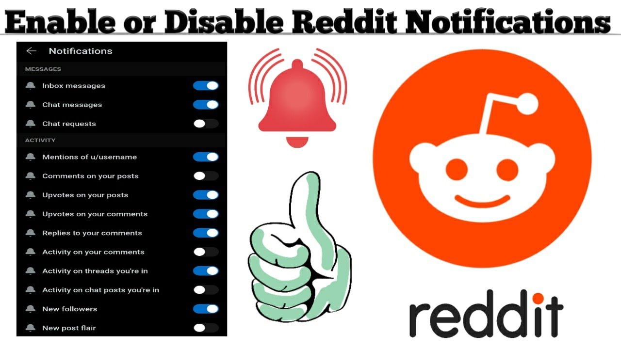 How To Enable Or Disable Notifications On Reddit App | Notification ...