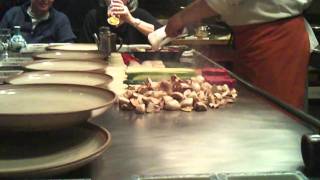 Grilling up filets, scallops, shrimp at Katsura (Teppanyaki)