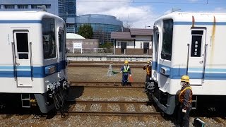 【8506F+8199F 寄居駅 連結シーン】東上線ワンマン8000系 8199F 南栗橋入場 8506F、8199F 寄居駅 入線～連結まで撮影。東上線・越生線ワンマン8000系が南栗橋入出場ルート