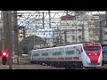 taiwan railway 2020.07.28 3 express trains in 4 minutes during rush hour at shulin one shot video