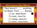 50 Quiz - English All Tenses Mixed Test | Verb Tenses in English | No.1 Quality English