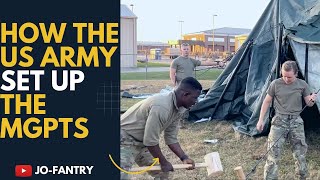 5 STAR HOTEL IN THE MIDDLE OF NOWHERE? || US ARMY MGPTS TENT SETUP