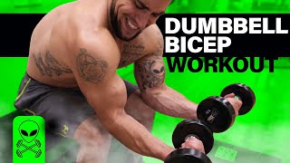 Intense 6 Minute Dumbbell Bicep Workout