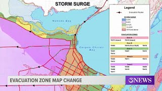 Changes to the Hurricane Evacuation Zone Maps for Corpus Christi