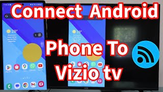 Vizio TV: How to Connect Android Phone Wirelessly To Smart TV (Easy😮)