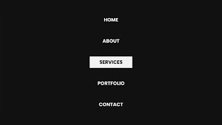 Awesome Menu Items Hover Effect Using HTML & CSS