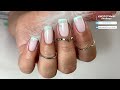 🤗 delicate summer french manicure on short nails😍 hot design for summer🔥 french manicure