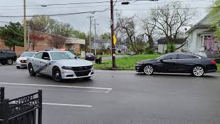 new Louisville metro Police Department Dodge charger responding with ford taurus, and ford Crown vic