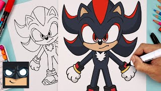 How To Draw Shadow the Hedgehog | Sonic 3