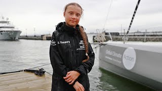 Climate activist Greta Thunberg arrives in NYC after crossing Atlantic on zero-emissions yacht