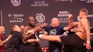 DERRICK LEWIS AND ALEXANDER VOLKOV HAVE HEATED FACEOFF AT THE UFC 229 WEIGH INS