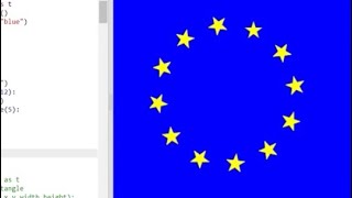 How to make flags using the python coding #python #EuropeanUnion #flag #germany #france