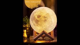 ❗ NOU -30% ❗ LAMPA 3D MOON 🌕 cu telecomanda si 16 culori