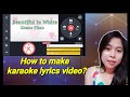 How to make karaoke video with lyrics in kinemaster