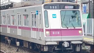 東京メトロ8000系8118F 59S急行南栗橋行き　東武スカイツリーライン大袋通過