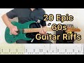 20 of The Best Guitar Riffs From The '60s with Tabs!