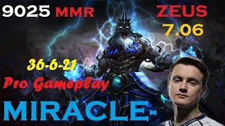 Miracle Zeus 7.06 Pro Gameplay | Dota 2