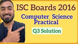 ISC Class 12 Computer Science Boards Practical 2016 | Question 3 Solution - Vowels in Words