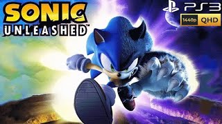 Sonic Unleashed (PS3) Full Walkthrough + DLC | 1440p60FPS