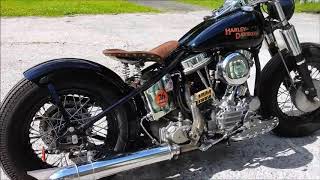 Harley Davidson, Panhead, Bobber, Bj. 1956