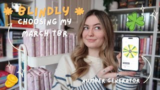 *BLINDLY* choosing my march tbr 📖🎀